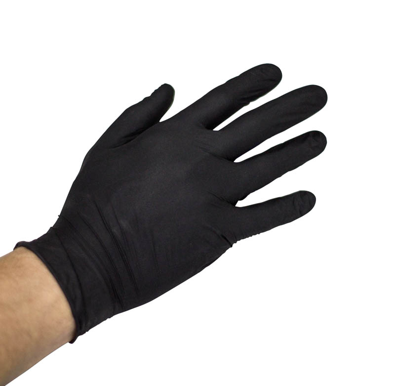 Перчатки нитриловые S неопудренные NitriMax черные 1-1000