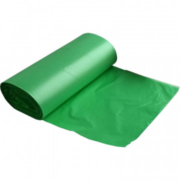 Мешки для мусора в рулоне 35 литров ПНД 48х58 см 8 мкм зеленый 30 штук