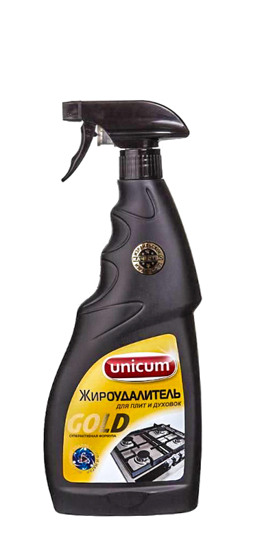 Средство для чистки кухонных плит Bami Unicum Gold антижир спрей 500 мл 1-12