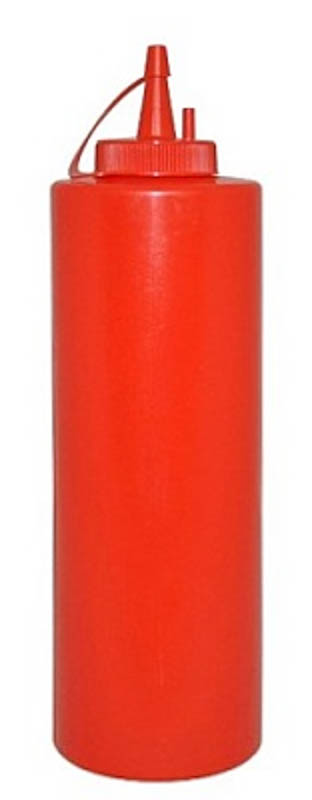 Дозатор для соуса MG 700 мл красный 1-24