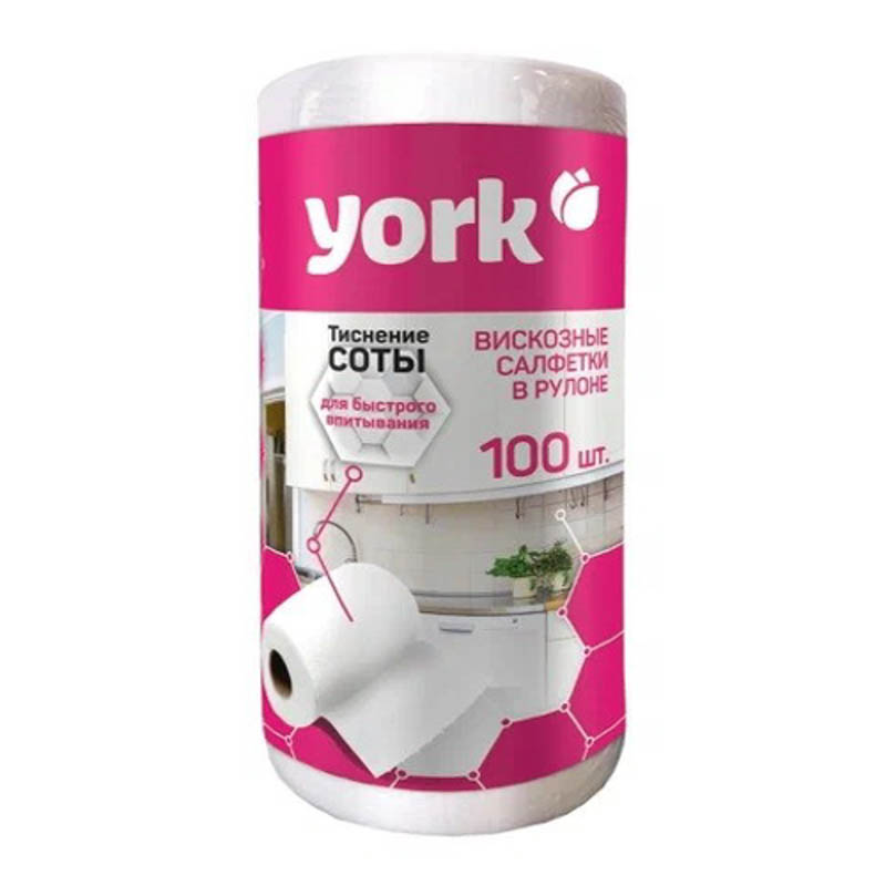 Салфетка  YORK универсального назначения 100 шт в рулоне