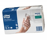 Полотенце бумажное листовое TORK Standard N93330R Z-сложения 2-слоя белое 190 лист*уп 1-20