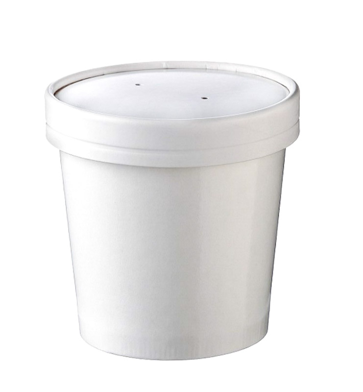 Бумажный контейнер для супа ECO SOUP 12w белый 340 мл