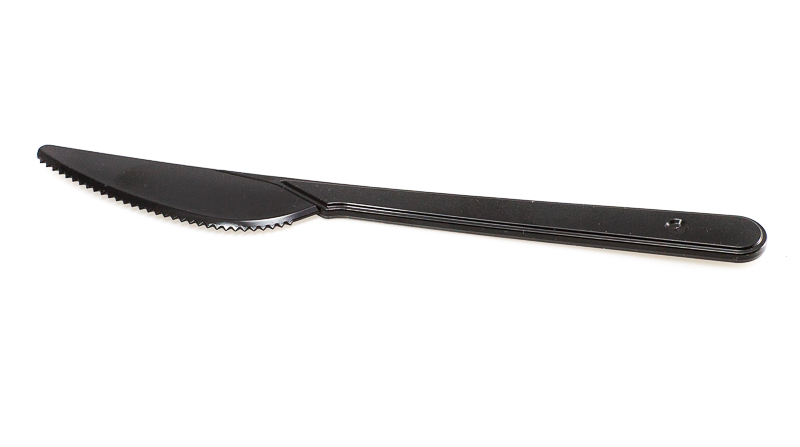Нож одноразовый черный ПРЕМИУМ 1-100-2000