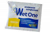 Салфетки влажные Wet One 1000 шт в индивидуальной упаковке лимон