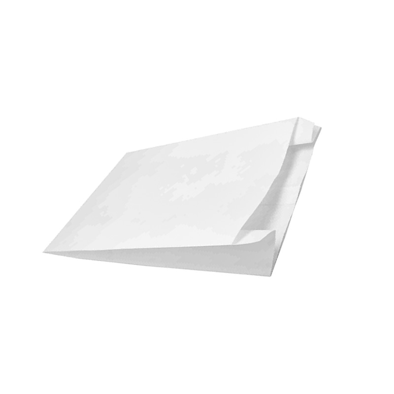 Пакет бумажный ламинированный 34х21х6 белый 1-900