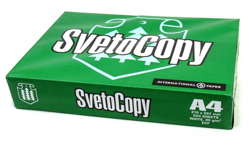Бумага Sveto Copy А4 для оргтехники 80 гр м2  500 листов  1-5