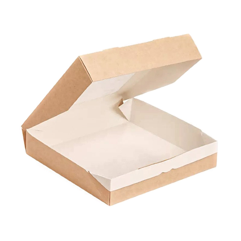 Бумажная упаковка с крышкой крафт ECO TABOX 500 мл 170х70х40мм 1-800
