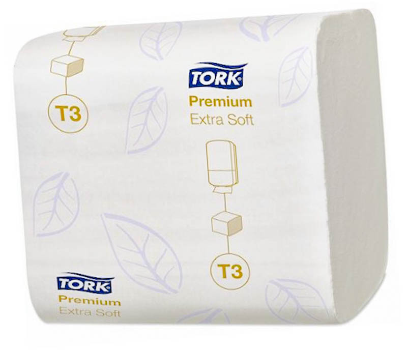 Туалетная бумага листовая TORK Premium 2-слоя 252 лист*уп белая 114276  1-30