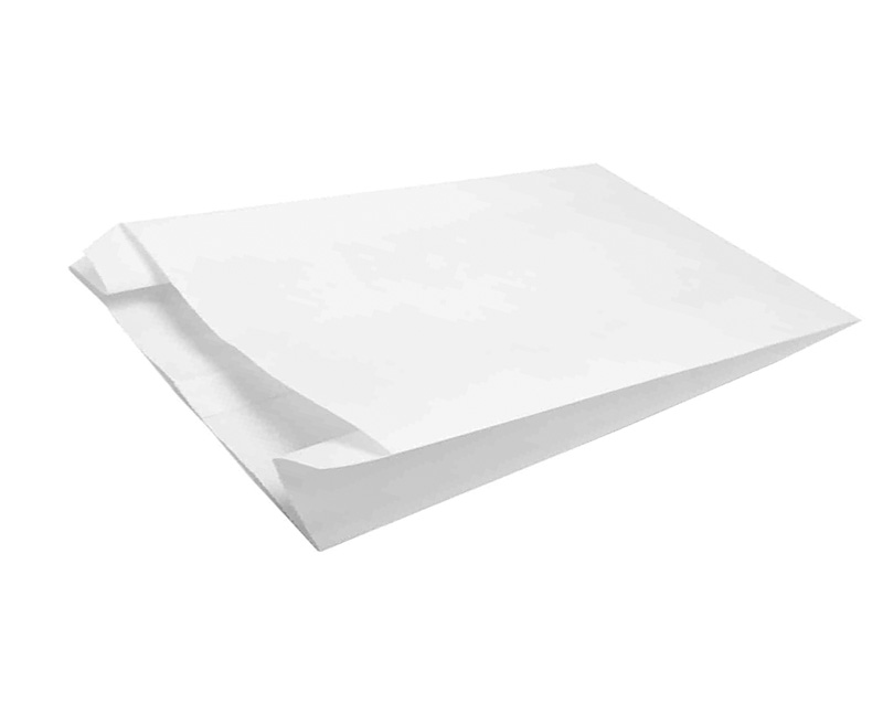 Пакет бумажный влагостойкий 140 х 60 х 290 мм белый 40 гр*м2 1-3000