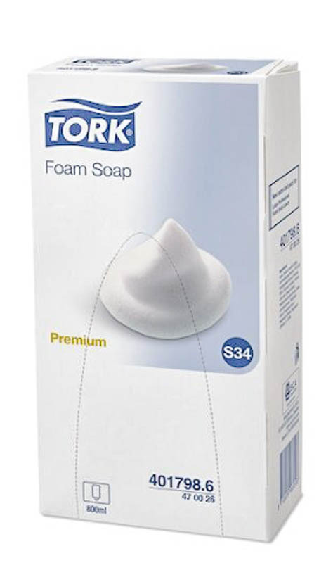 Мыло пена TORK Luxury Premium 800 мл белое 500902 1 шт*уп 1-4