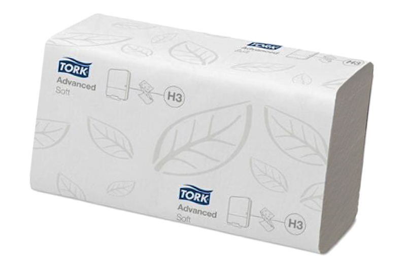 Полотенце бумажное листовое TORK Advanced 290184 ZZ-сложение 2-слоя белое 200 лист*уп 1-20