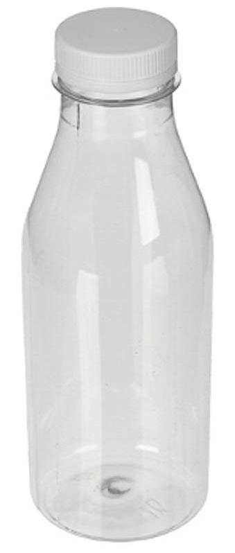 Бутылка пластиковая  0,5 л прозрачная с крышкой d 38 мм ПЭТ 1-100