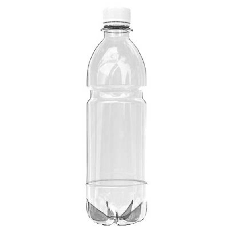 Бутылка пластиковая 1 л  прозрачная с крышкой d 28 мм ПЭТ 1-60