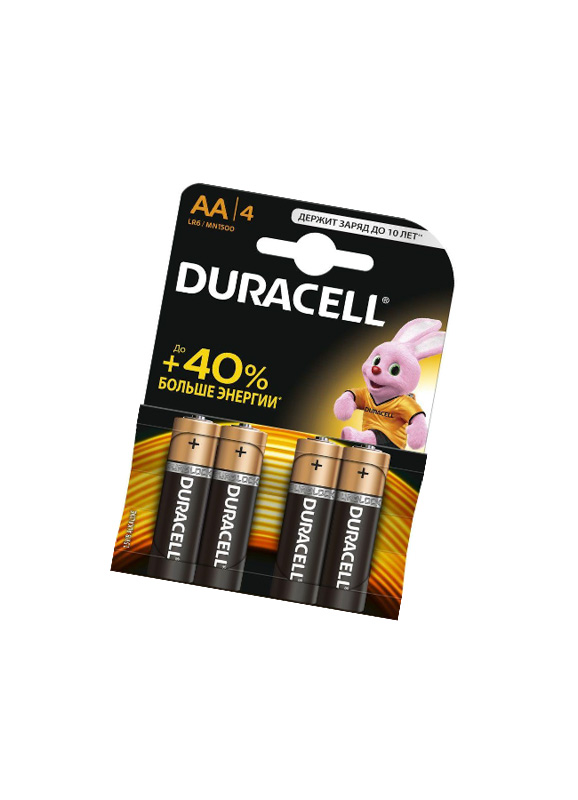 Батарейка DURACELL АА 1,5V 4 шт 1-20