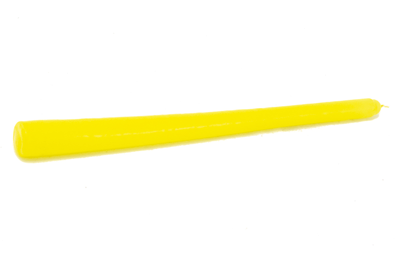 Свеча  антик  25 см желтая коническая  Н  70 шт*уп  1-1