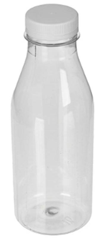 Бутылка пластиковая  0,5 л прозрачная с крышкой d 38 мм ПЭТ 1-120