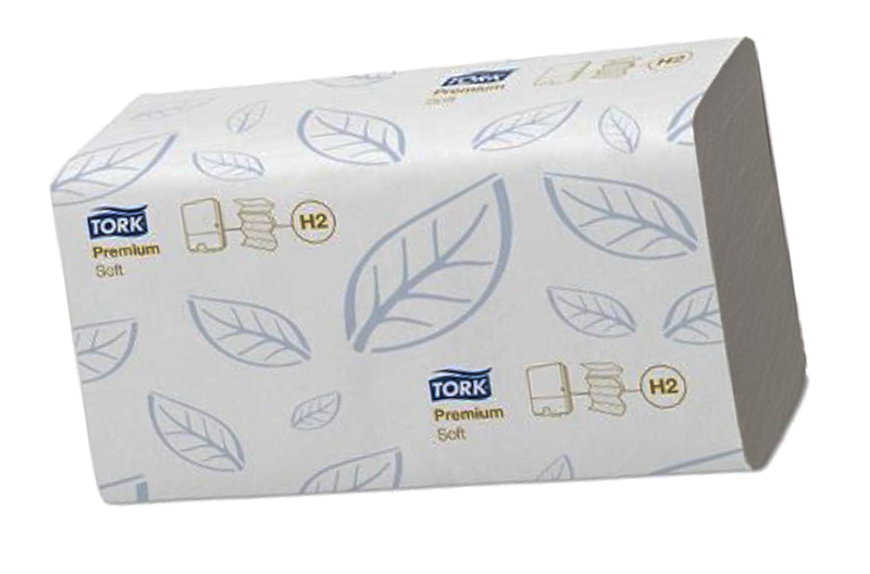 Полотенце бумажное листовое TORK Premium Interfold 100288 2-слоя белое 110 лист*уп 1-21