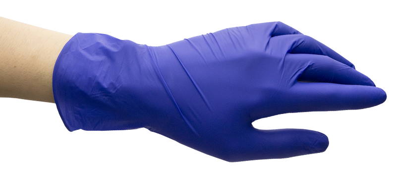 Перчатки нитриловые неопудренные синие размер M