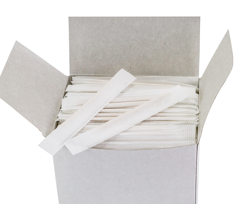 Зубочистки в индивидуальной упаковке бамбук в белой бумаге  1000 шт 1-50
