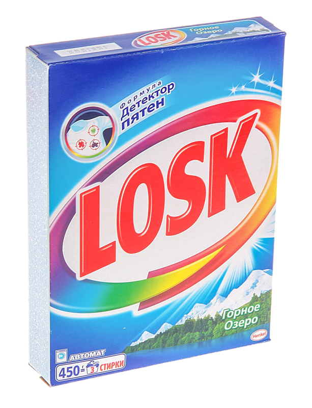 Стиральный порошок LOSK автомат для цветного белья 450 гр 1-24