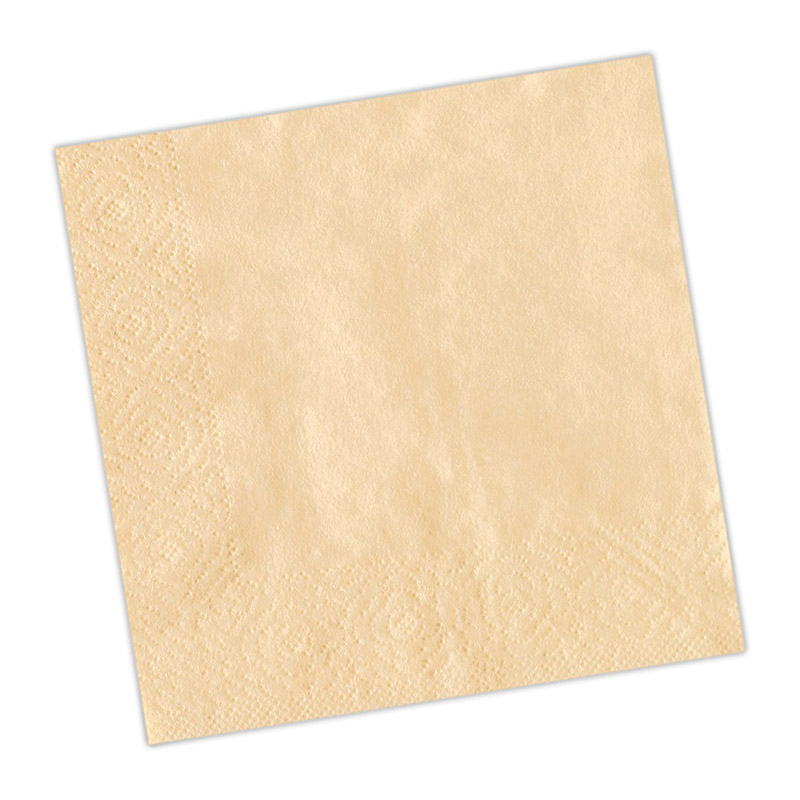 Бумажные салфетки желтые 24х24 2 слоя 250 шт 1-18