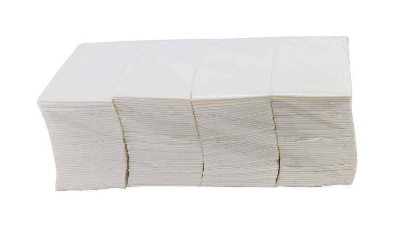 Салфетки бумажные 33х33 см 2 слоя белые 1/8 сложения "А"  200 лист*уп 1-9