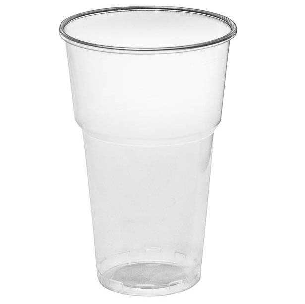 Стакан пластиковый 500 мл Упакс Юнити эконом прозрачный  для  горячих и холодных напитков 1-50-1000
