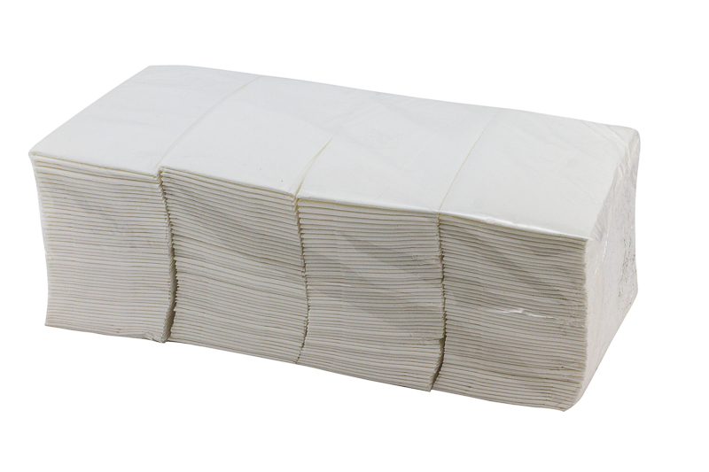 Салфетки бумажные 33х33 см 2слоя белые 1/8 сложения "А" 150 лист 1-9