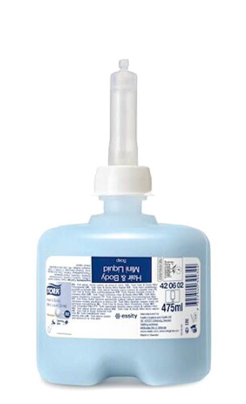 Мыло крем TORK Premium 475 мл синее 420602 для тела и волос 1-8