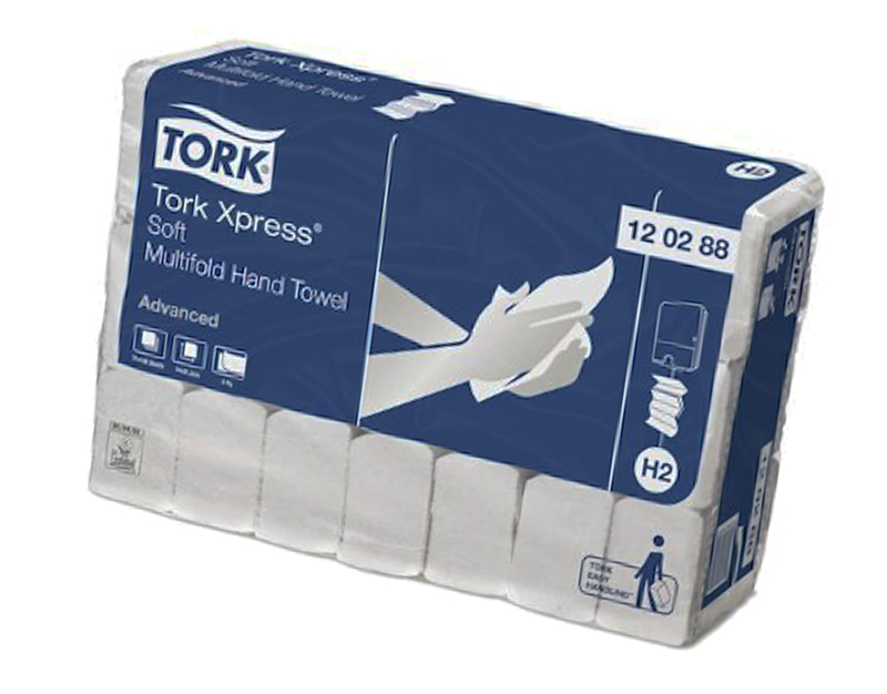 Полотенце бумажное в листах TORK Advanced Interfold 120288 2-слоя белое 136 лист*уп 1-21