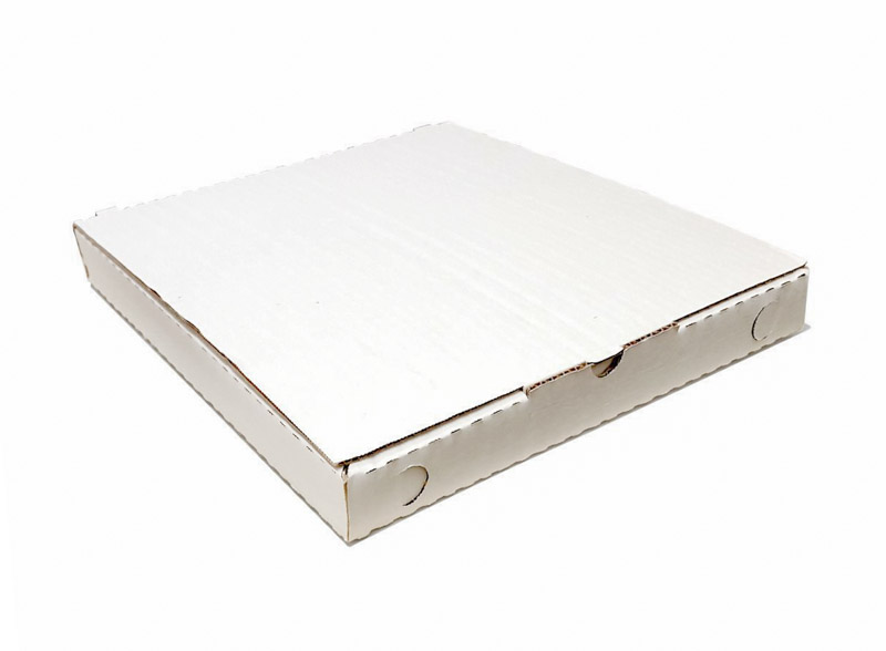 Коробка для пиццы белая 25 х 25 см