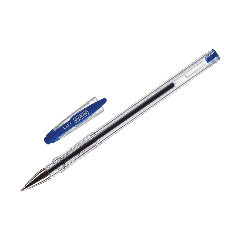 Ручка гелевая синяя Attache City 0,5 мм 1-12