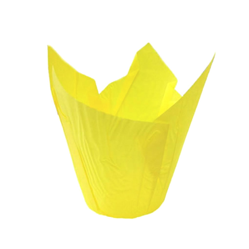 Бумажные формы Тюльпан d50хh80мм 250шт желтые 1-16
