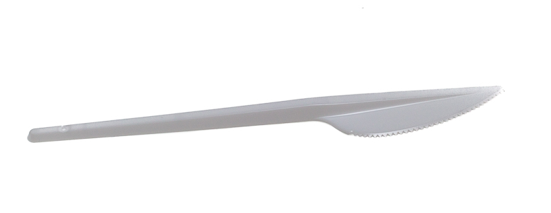 Нож одноразовый белый пластик ИН-П 200 шт 1-4800