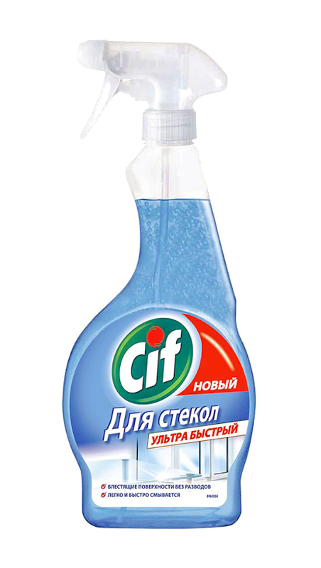 Средство для мытья стекол CIF спрей суперблеск 500 мл 1-12